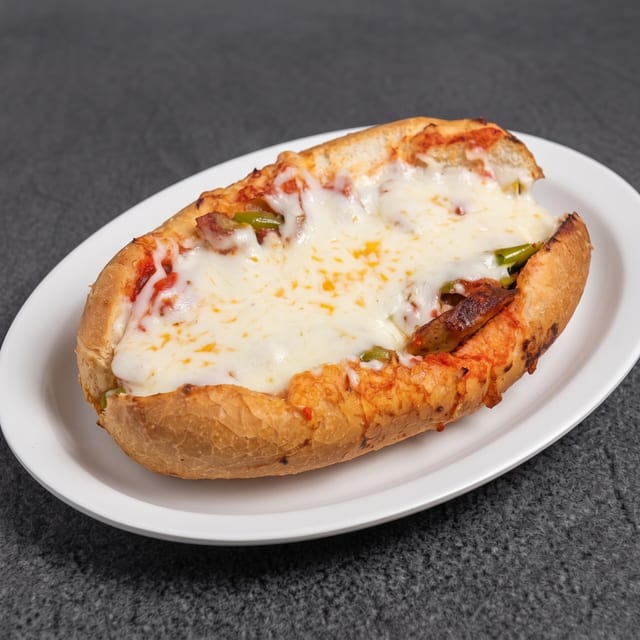Sausage & Pepper Sandwich.