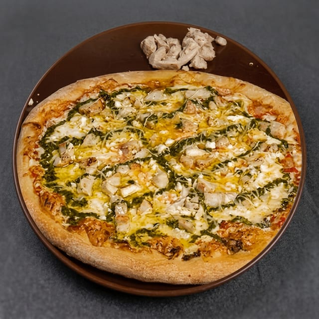 Pesto Chicken Pizza.